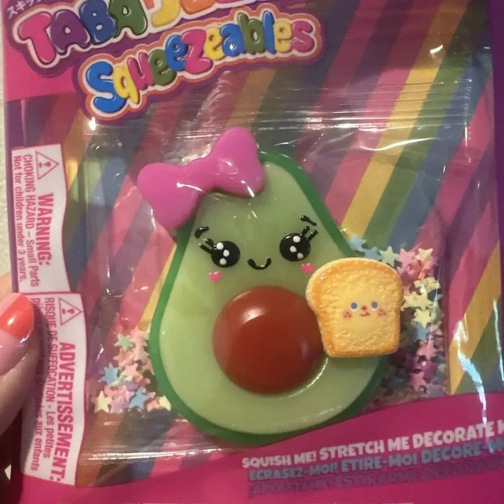Taba Jelly Squeezable Avocado. Viral Squishy Toy Comes With Pouch. Scented